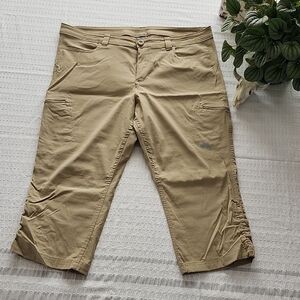 Eddie Bauer Beige Button-Front Pants